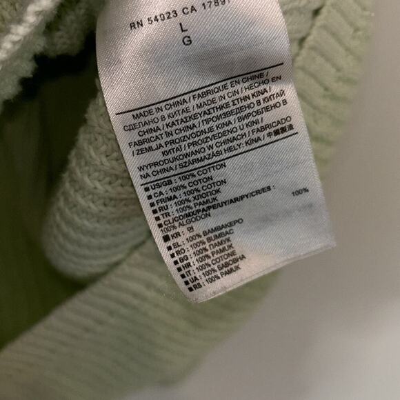 Banana Republic mint green knit sweater size large - Picture 6 of 6